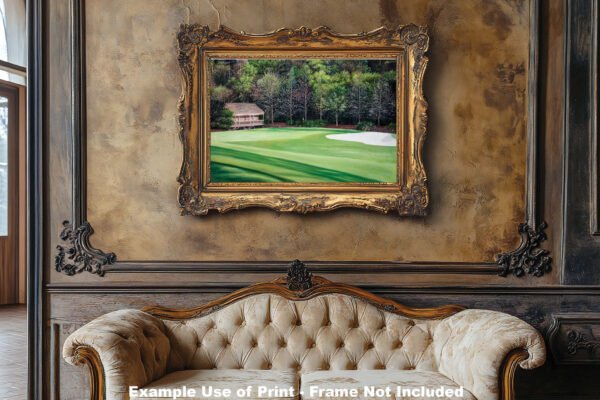 Augusta National poster painting print pic Masters Amen Corner White Dogwood PGA Golf Club Hole 11 artwork ANGC11RiOil02 RichimageArt.com 12