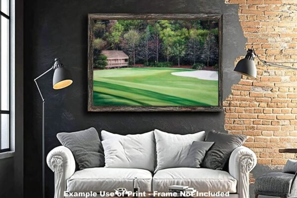 Augusta National poster painting print pic Masters Amen Corner White Dogwood PGA Golf Club Hole 11 artwork ANGC11RiOil02 RichimageArt.com 14