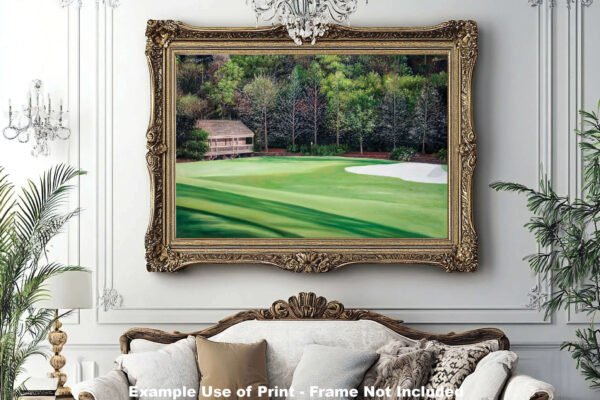 Augusta National poster painting print pic Masters Amen Corner White Dogwood PGA Golf Club Hole 11 artwork ANGC11RiOil02 RichimageArt.com 15
