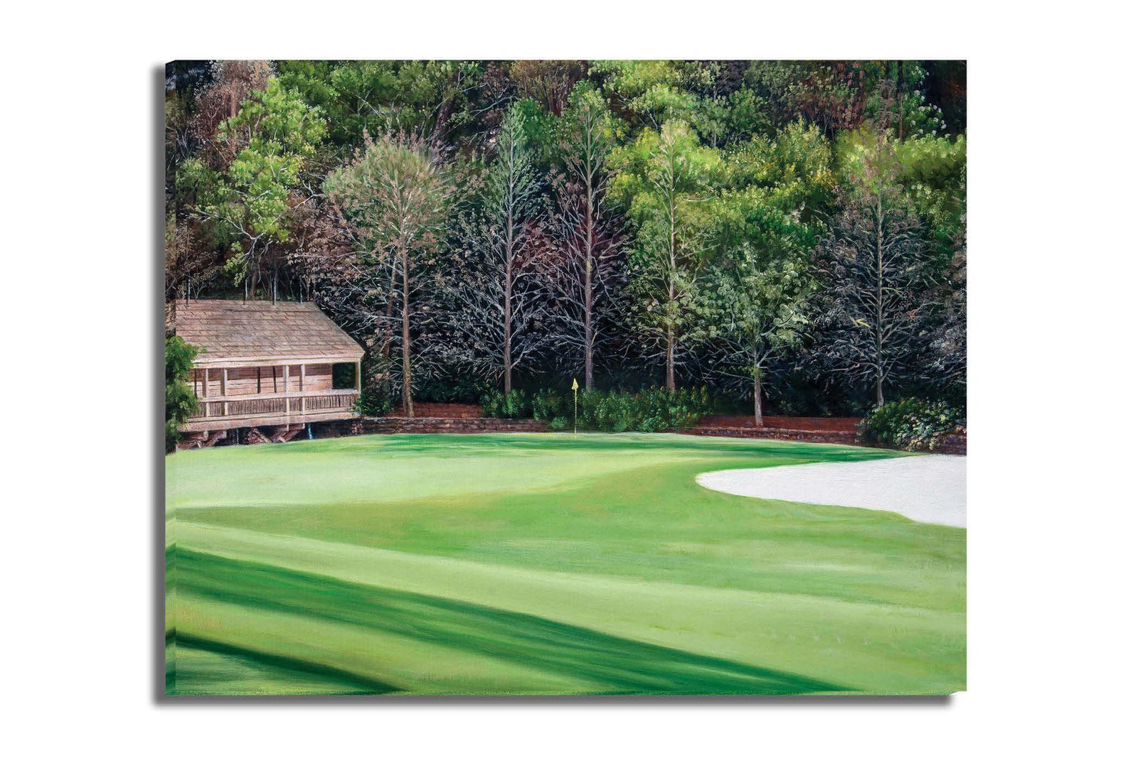 Augusta National poster painting print pic Masters Amen Corner White Dogwood PGA Golf Club Hole 11 artwork ANGC11RiOil02 RichimageArt.com 16