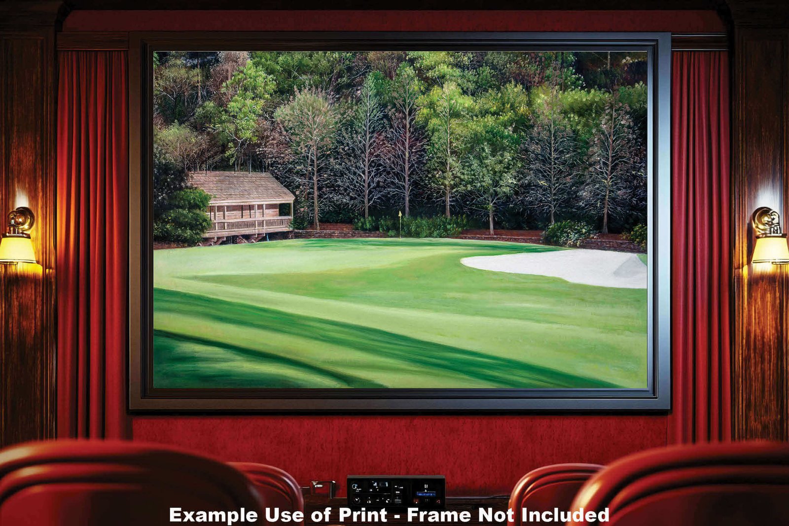 Augusta National poster painting print pic Masters Amen Corner White Dogwood PGA Golf Club Hole 11 artwork ANGC11RiOil02 RichimageArt.com 19