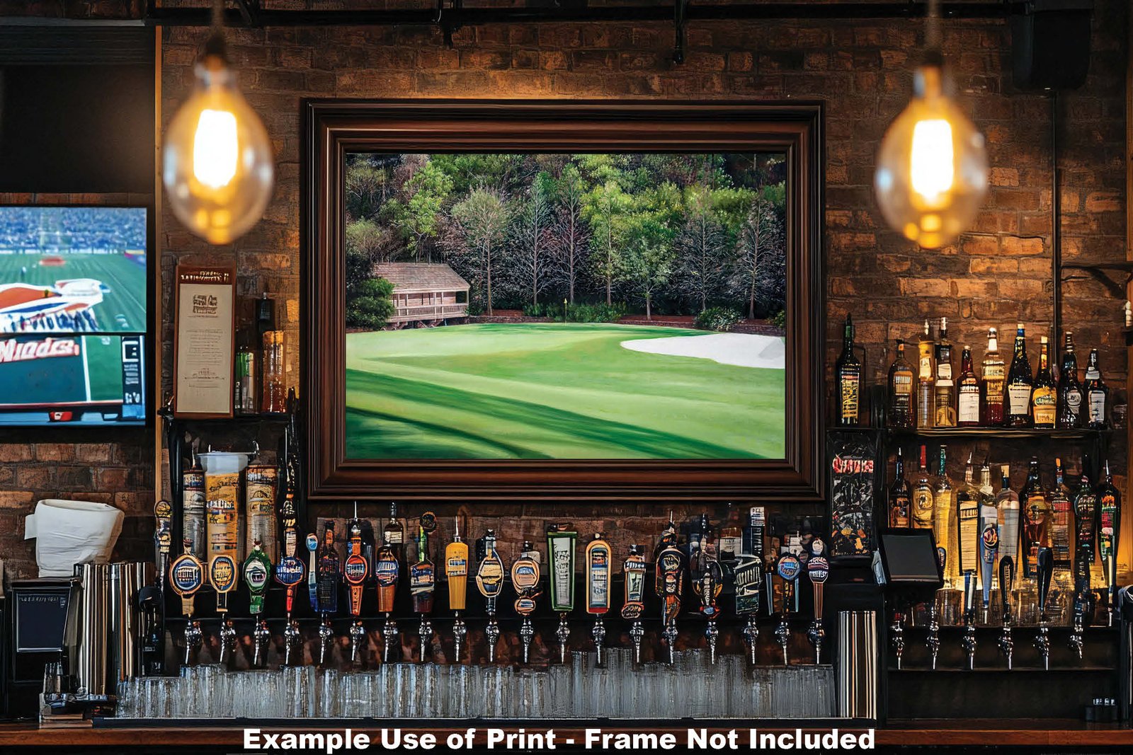 Augusta National poster painting print pic Masters Amen Corner White Dogwood PGA Golf Club Hole 11 artwork ANGC11RiOil02 RichimageArt.com 20