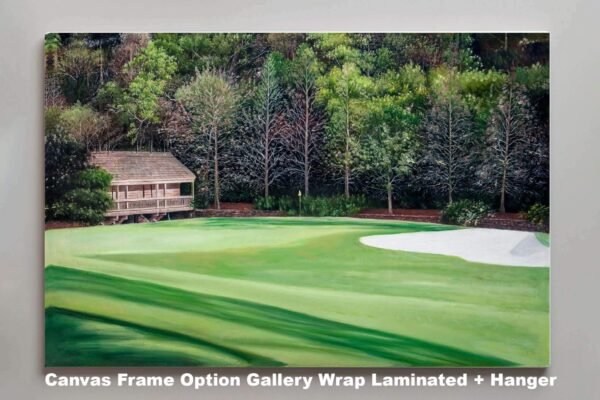 Augusta National poster painting print pic Masters Amen Corner White Dogwood PGA Golf Club Hole 11 artwork ANGC11RiOil02 RichimageArt.com 5