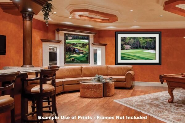 Augusta National poster painting print pic Masters Amen Corner White Dogwood PGA Golf Club Hole 11 artwork ANGC11RiOil02 RichimageArt.com 8