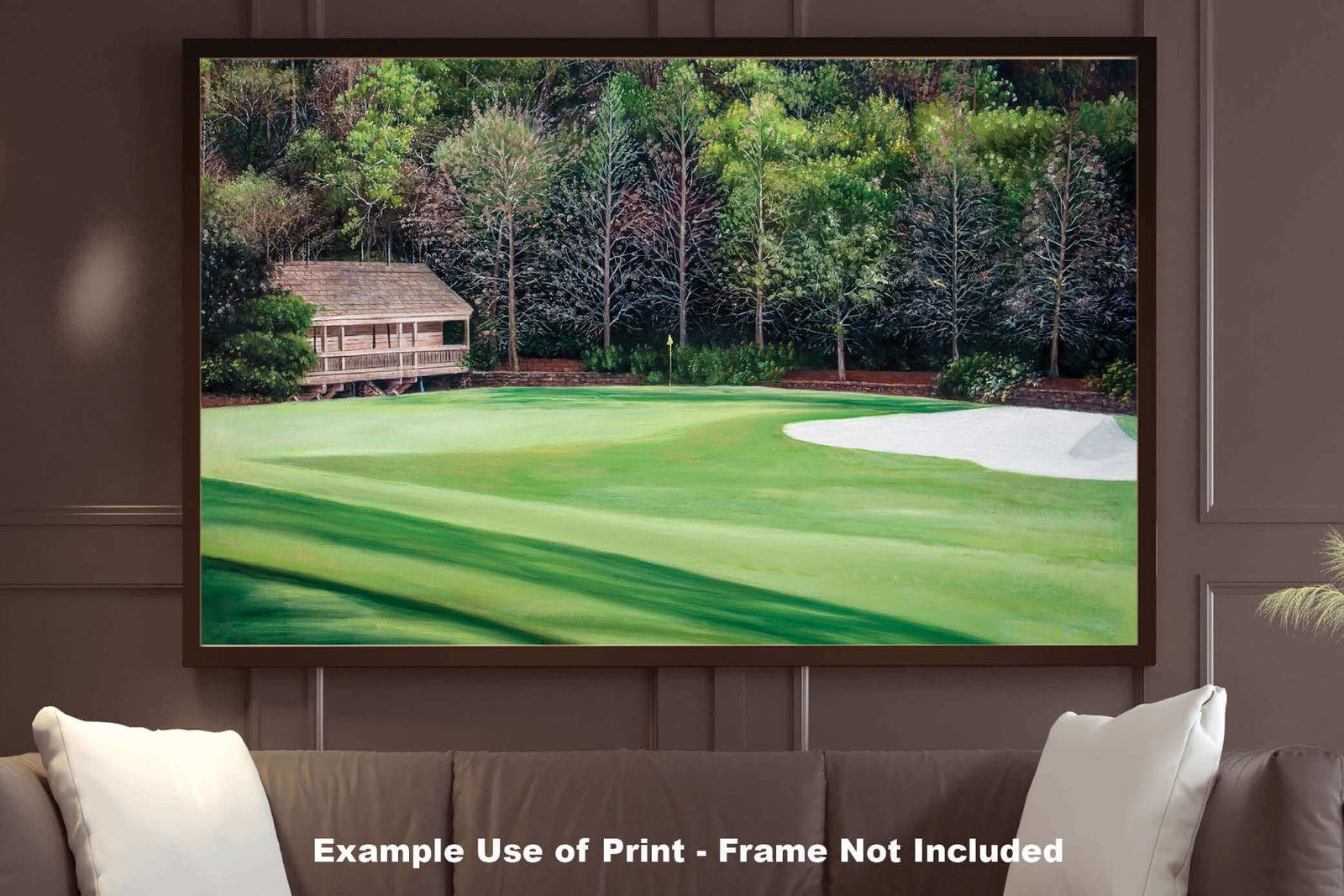 Augusta National poster painting print pic Masters Amen Corner White Dogwood PGA Golf Club Hole 11 artwork ANGC11RiOil02 RichimageArt.com 9