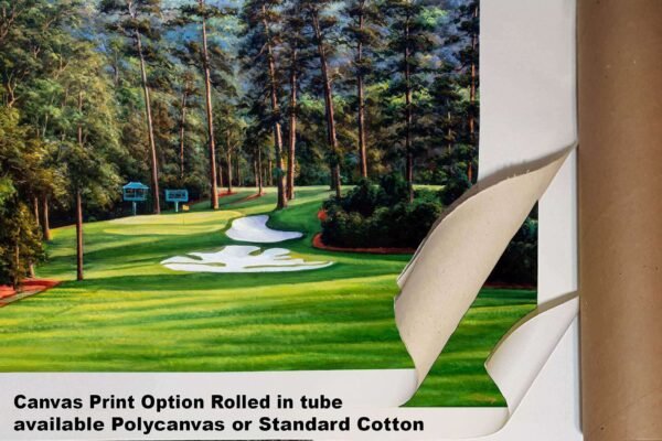 Augusta National poster painting print pic Masters Camellia PGA Golf Club Hole 10 artwork RichimageArt.com ANGC10RiOil01 4
