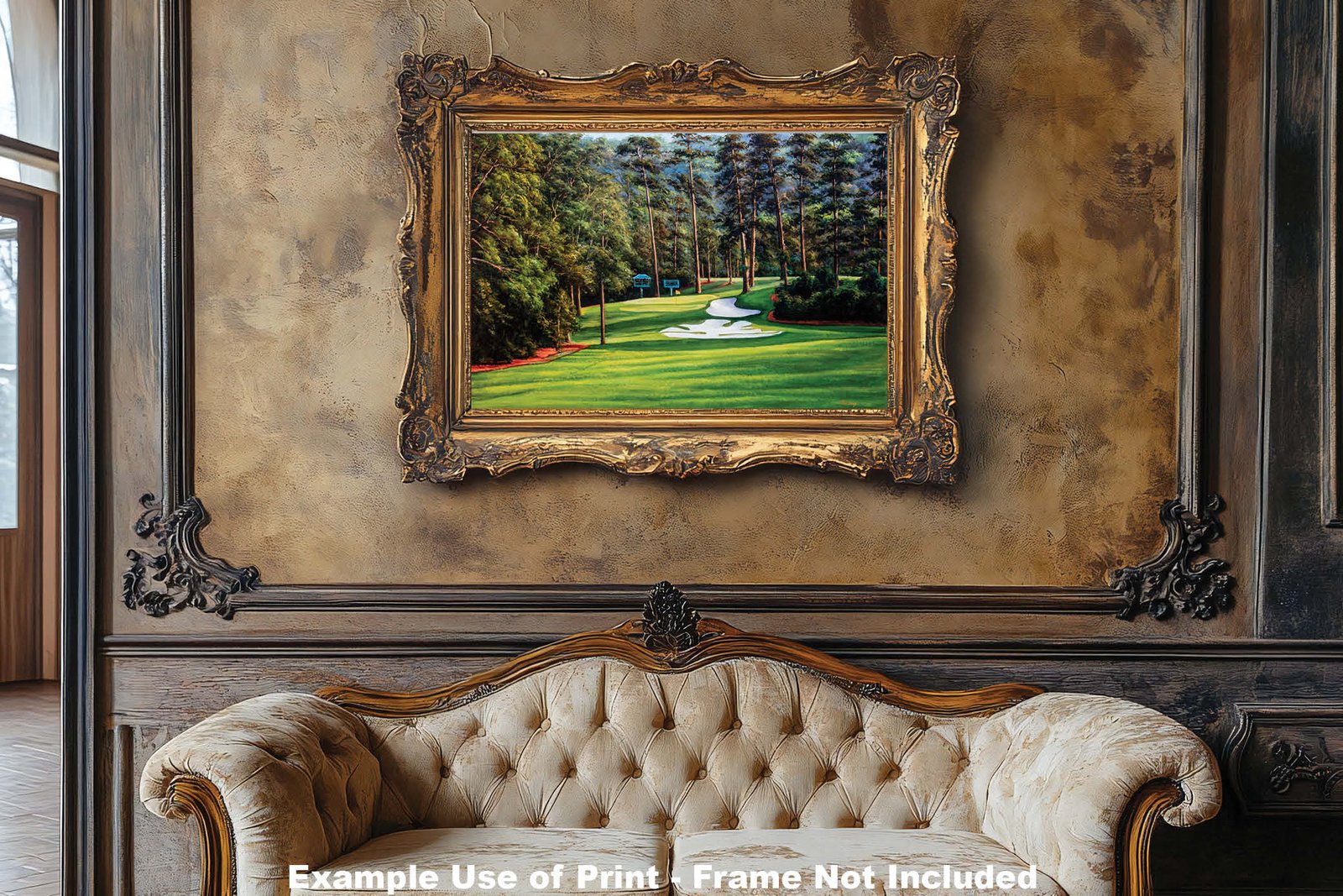 Augusta National poster painting print pic Masters Camellia PGA Golf Club Hole 10 artwork RichimageArt.com ANGC10RiOil01 7