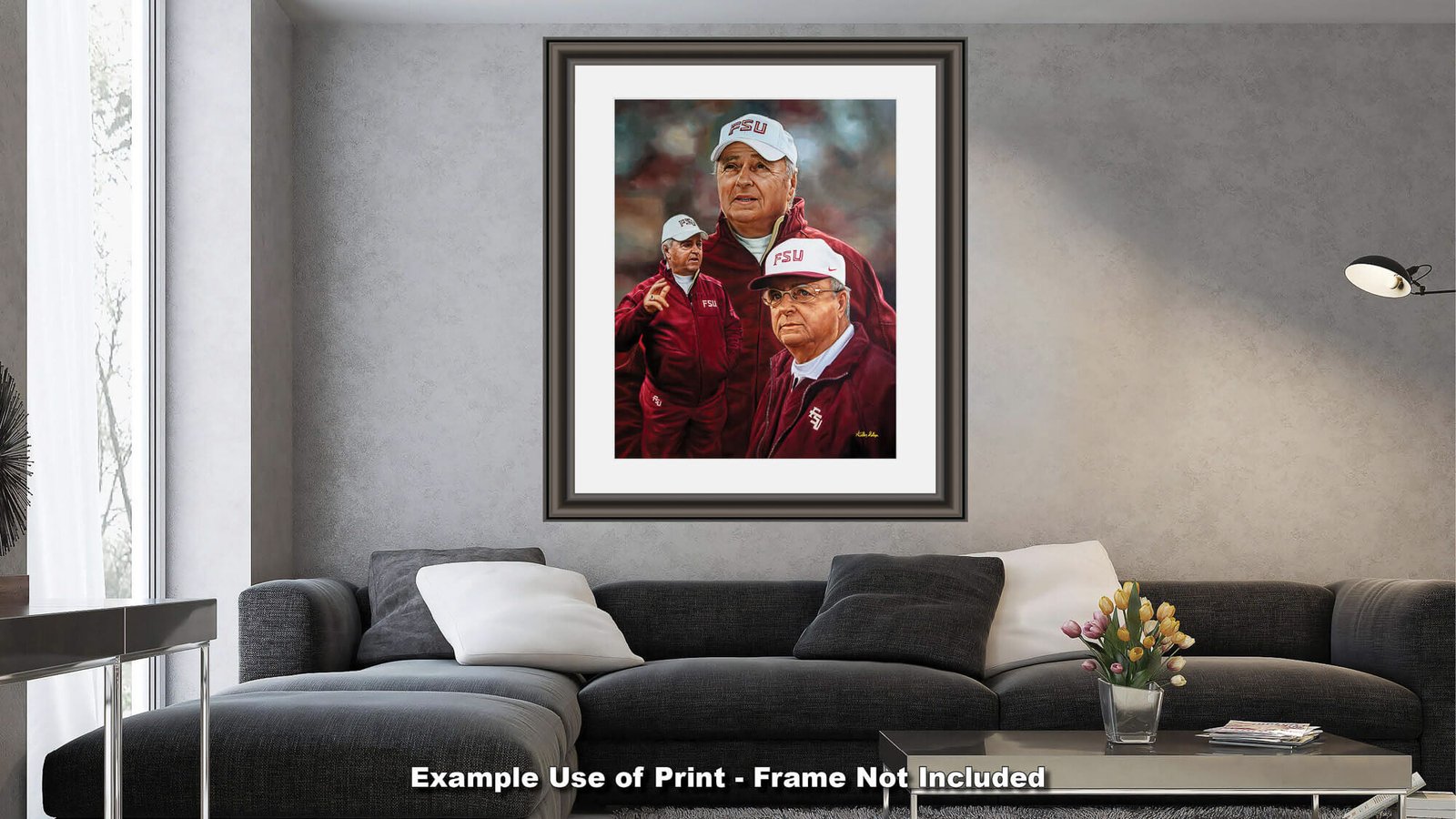 Bobby Bowden Head Coach Florida State College Football Team canvas prints Seminoles painting print wall art artwork FsuBwdn1AM3 10