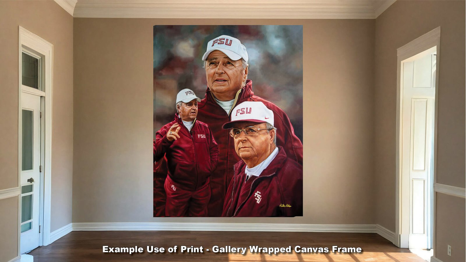 Bobby Bowden Head Coach Florida State College Football Team canvas prints Seminoles painting print wall art artwork FsuBwdn1AM3 11