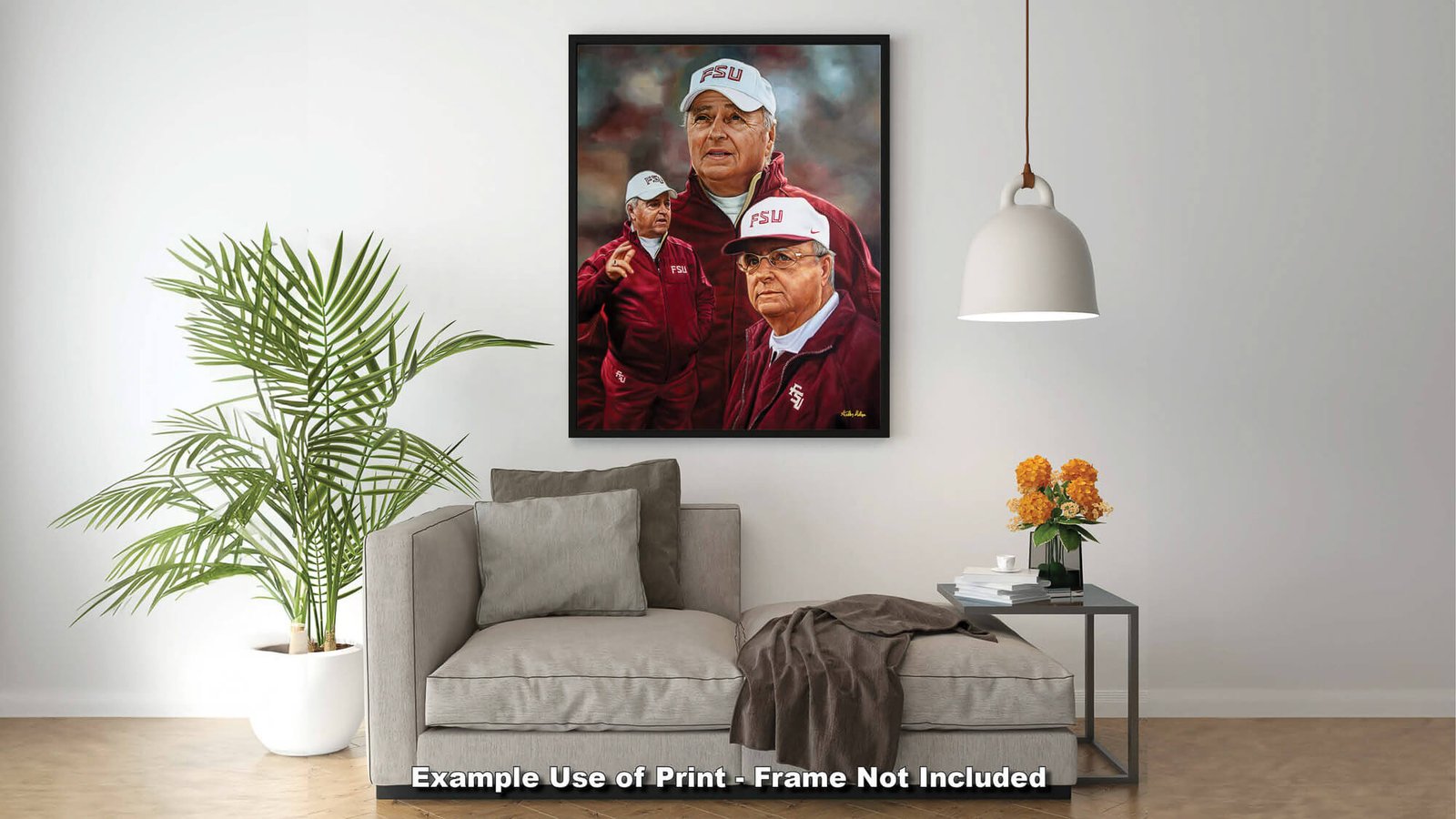 Bobby Bowden Head Coach Florida State College Football Team canvas prints Seminoles painting print wall art artwork FsuBwdn1AM3 15