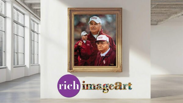 Bobby Bowden Head Coach Florida State College Football Team canvas prints Seminoles painting print wall art artwork FsuBwdn1AM3 2