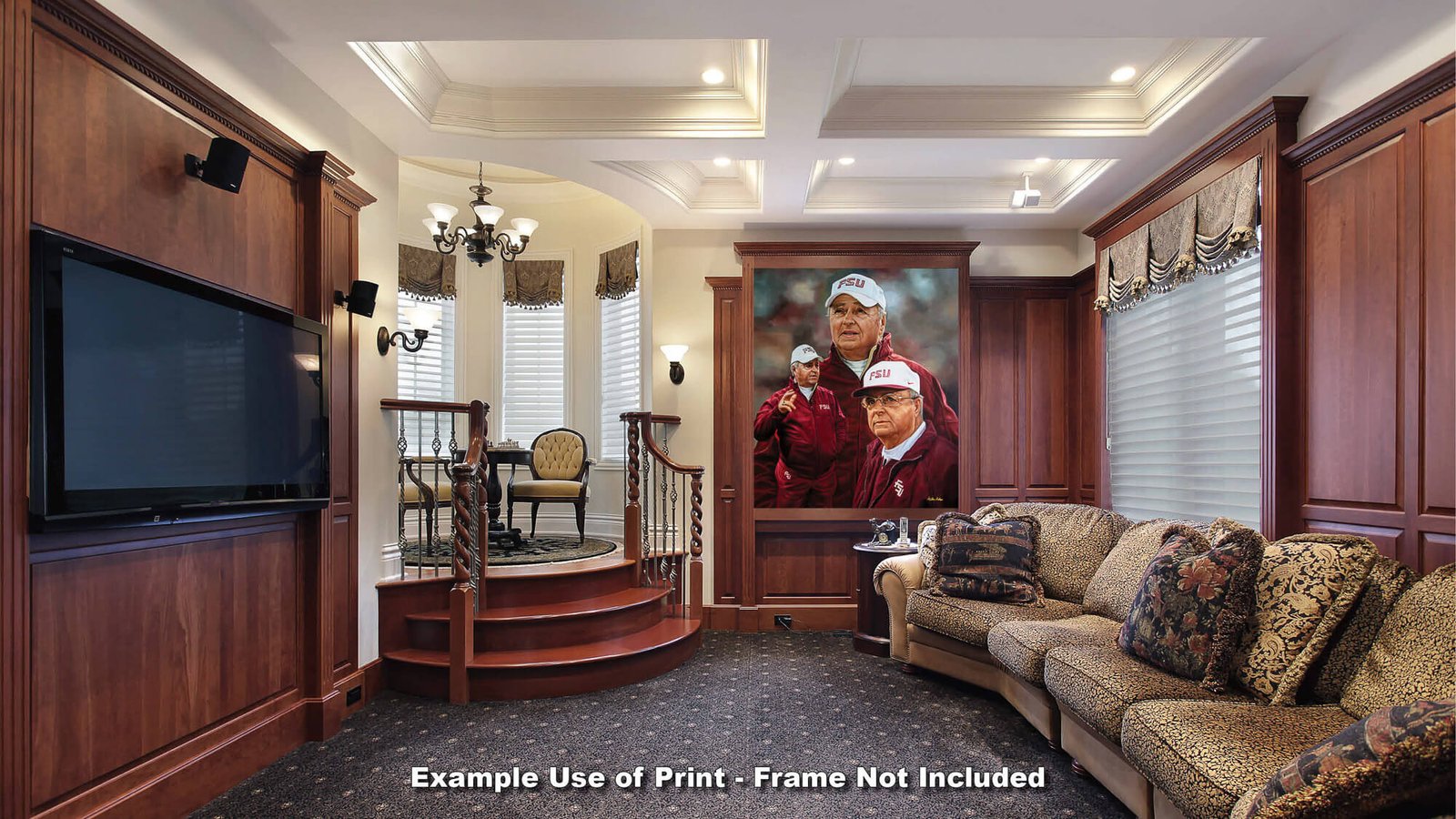 Bobby Bowden Head Coach Florida State College Football Team canvas prints Seminoles painting print wall art artwork FsuBwdn1AM3 23