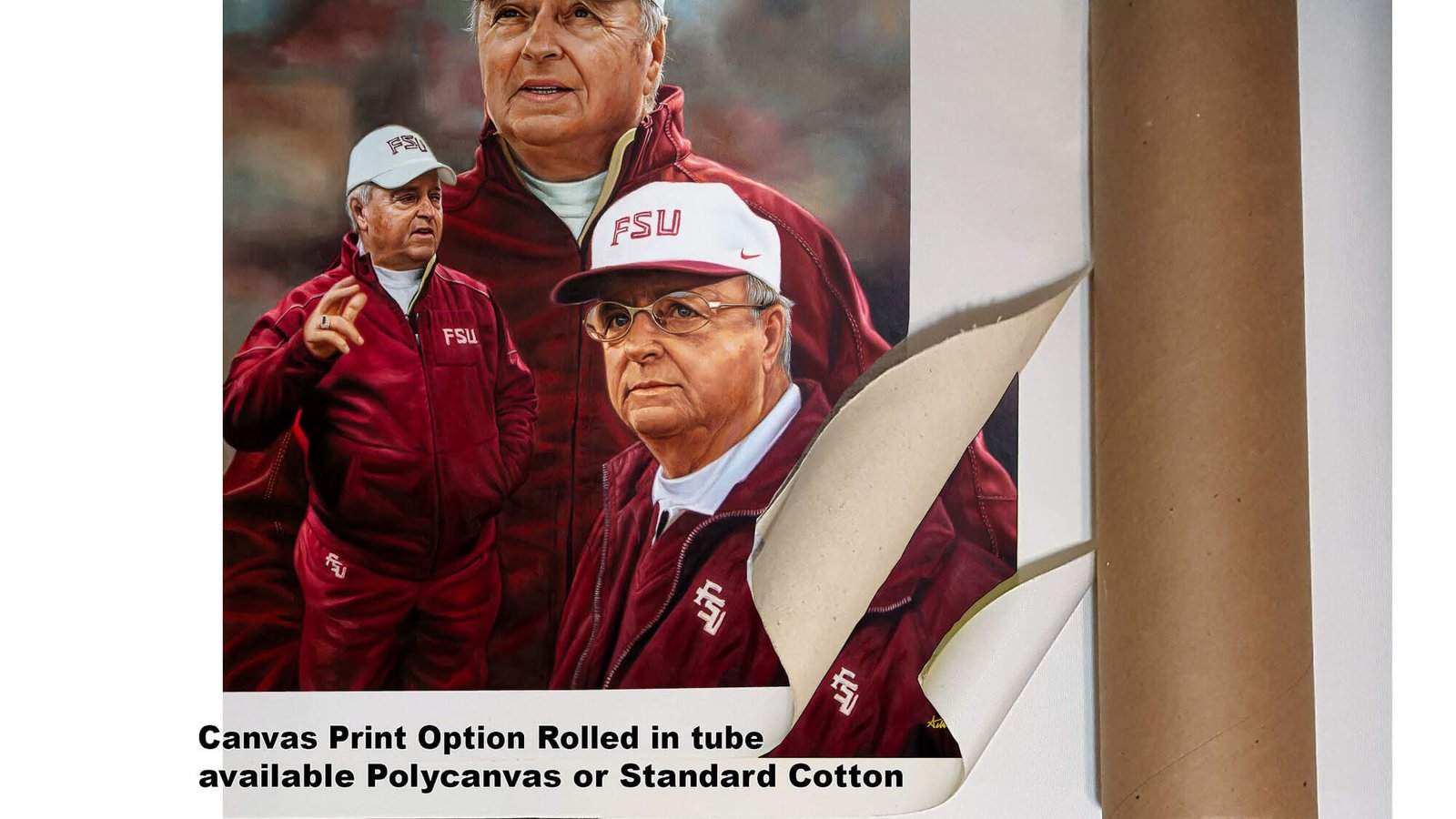 Bobby Bowden Head Coach Florida State College Football Team canvas prints Seminoles painting print wall art artwork FsuBwdn1AM3 5
