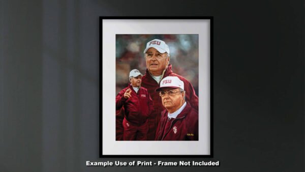 Bobby Bowden Head Coach Florida State College Football Team canvas prints Seminoles painting print wall art artwork FsuBwdn1AM3 8