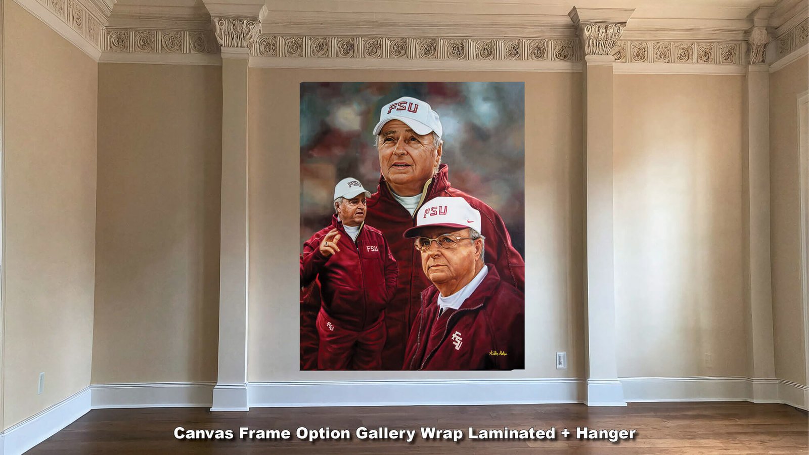 Bobby Bowden Head Coach Florida State College Football Team canvas prints Seminoles painting print wall art artwork FsuBwdn1AM3 9