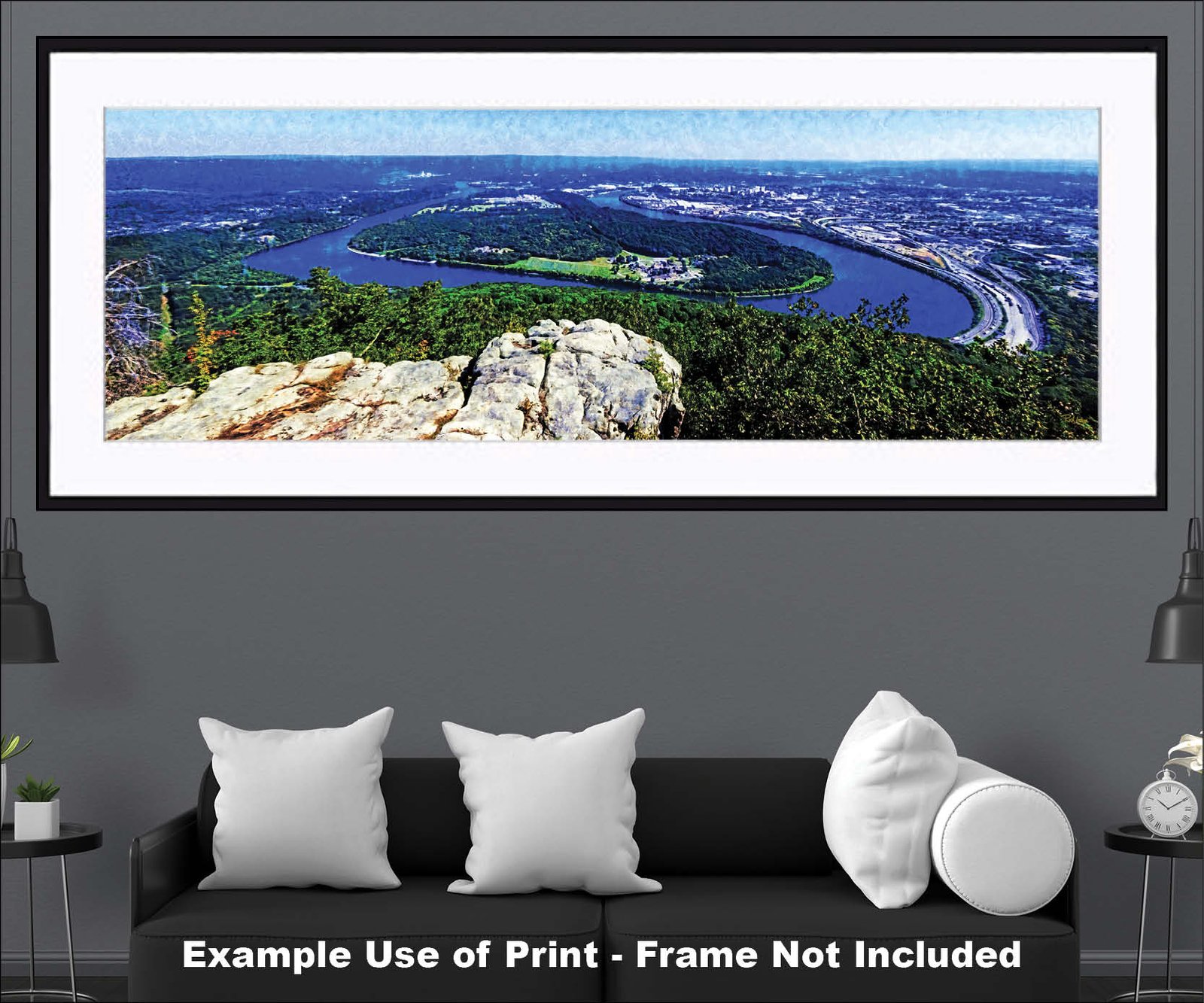 Chattanooga Tennessee painting print Ruby Falls Riverpark Lookout Mountain Rock City Riverwalk artwork Chatt17MC1 11