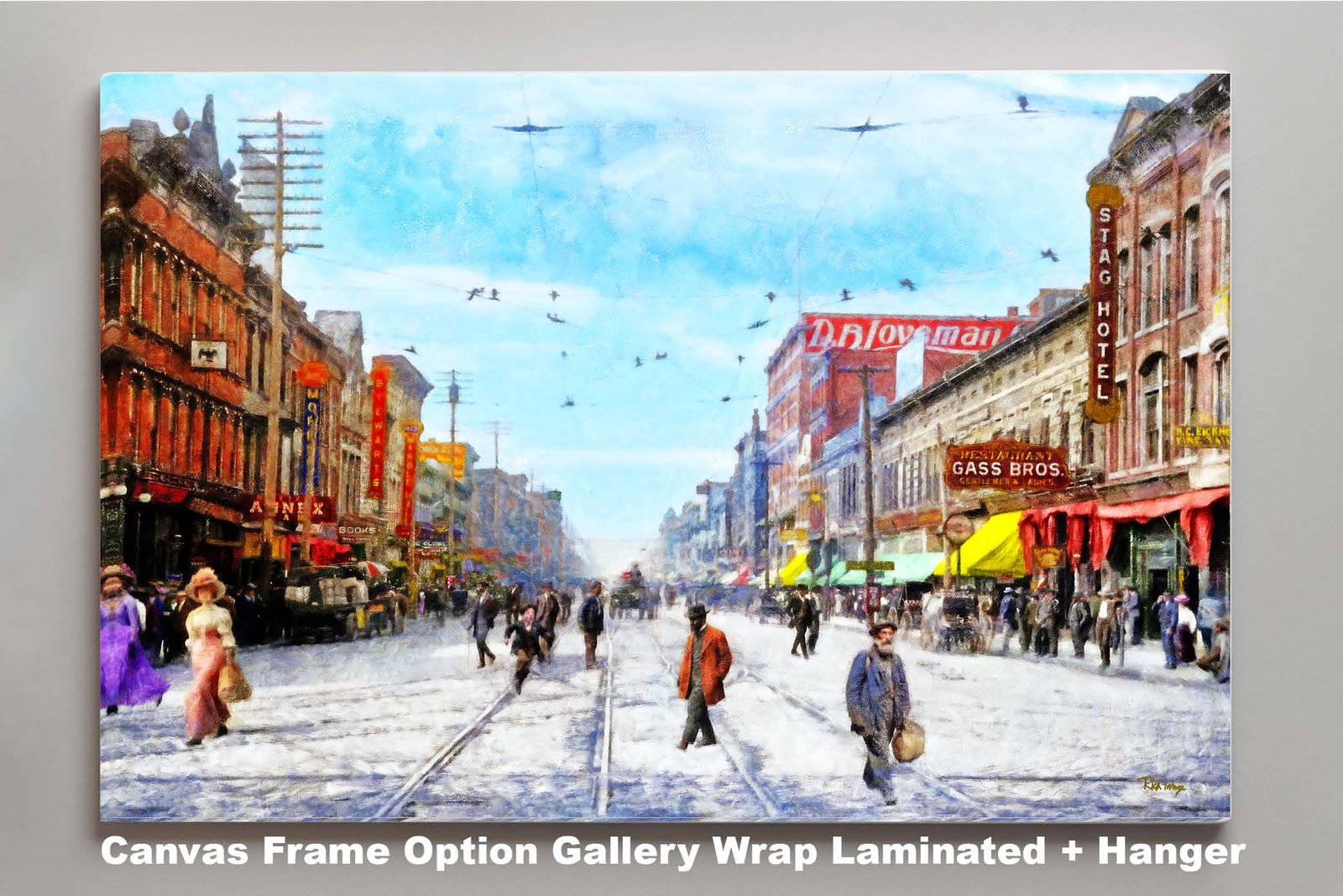 Chattanooga painting print Riverwalk Riverpark Rock City Lookout Mountain Ruby Falls Tennessee artwork Chatt12MC1 3