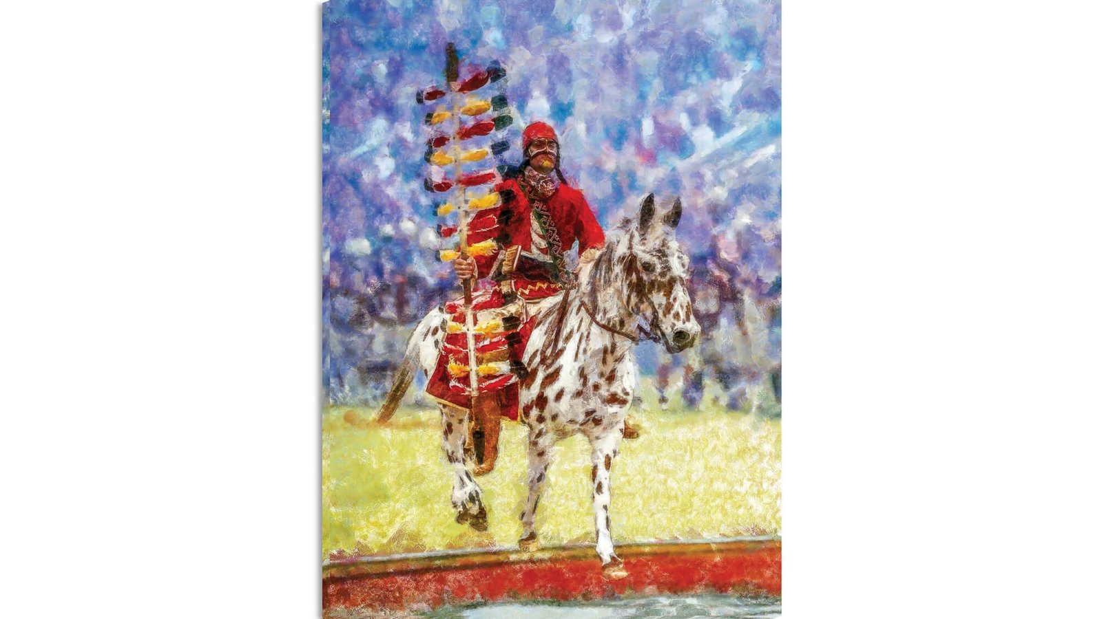 Chief Osceola FSU Mascot College Football Team wall art Florida State Seminoles artwork Renegade painting print canvas prints FSUchief3combo 16