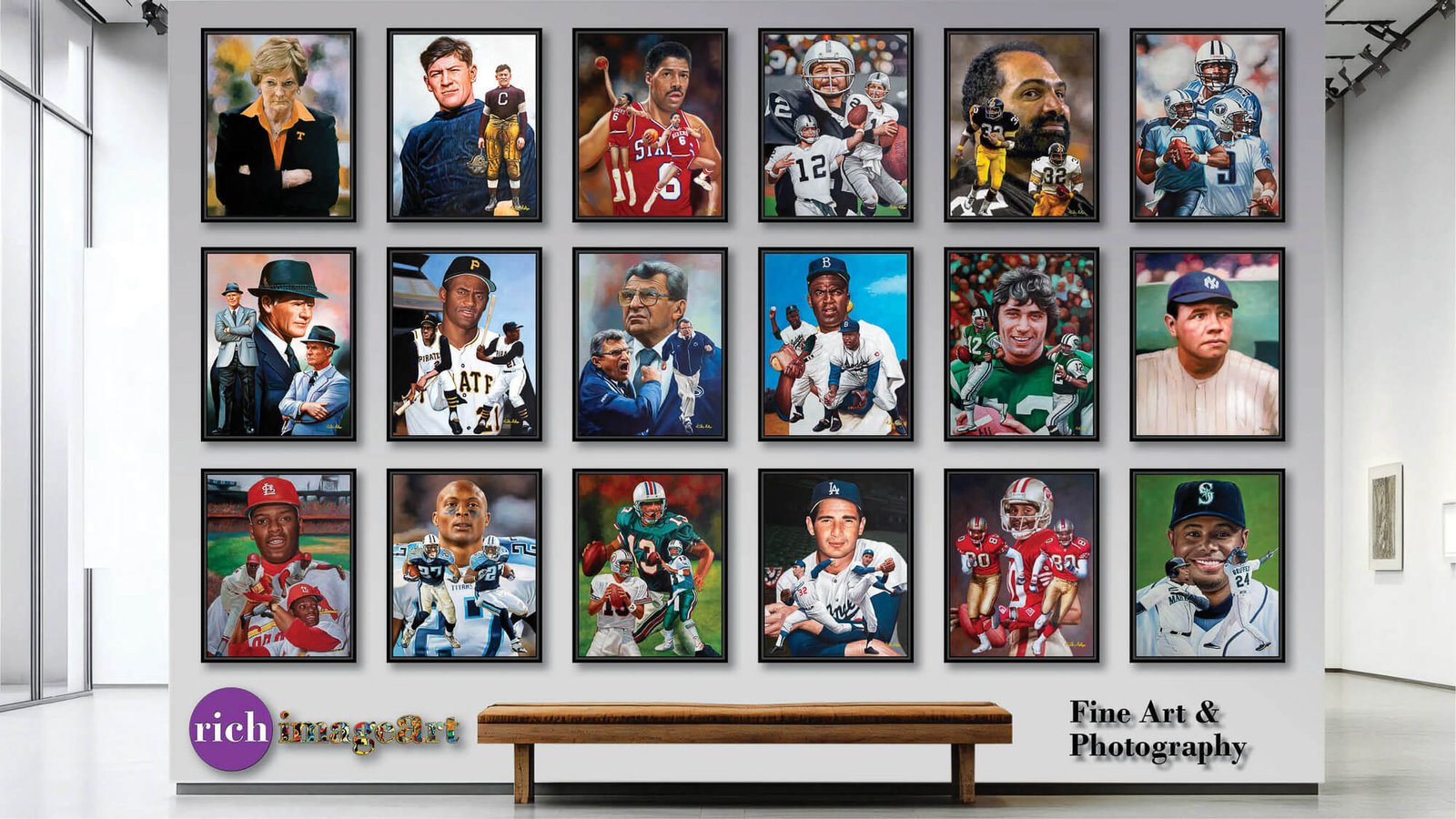 Chief Osceola artwork painting print wall art College Football Team Florida State Seminoles Renegade FSU Mascot canvas prints FsuChief1AM3 22