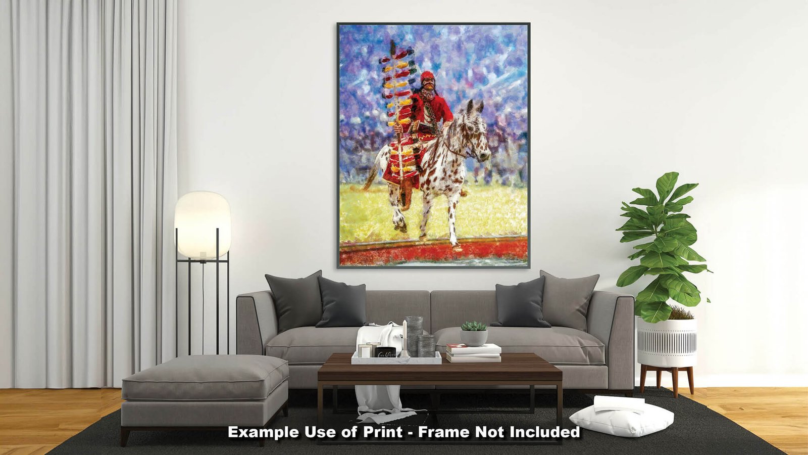 Chief Osceola canvas prints Florida State Seminoles wall art artwork College Football Team FSU Mascot painting print Renegade FSUchief1RiD 16