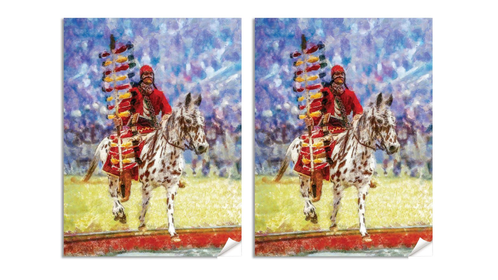 Chief Osceola canvas prints Florida State Seminoles wall art artwork College Football Team FSU Mascot painting print Renegade FSUchief1RiD 24