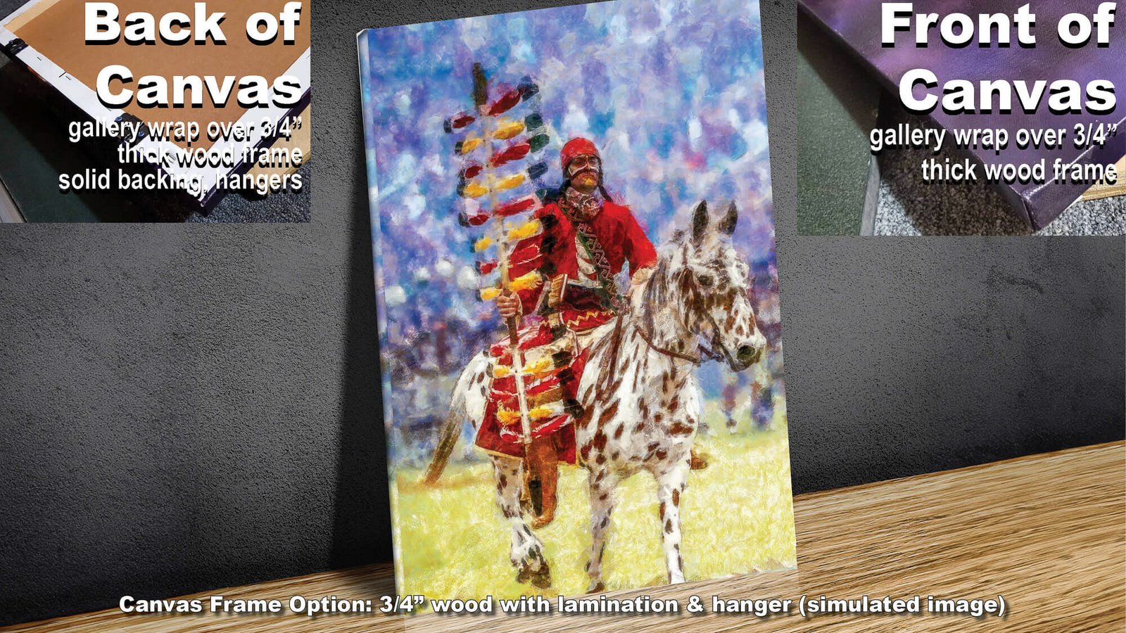 Chief Osceola canvas prints Florida State Seminoles wall art artwork College Football Team FSU Mascot painting print Renegade FSUchief1RiD 4
