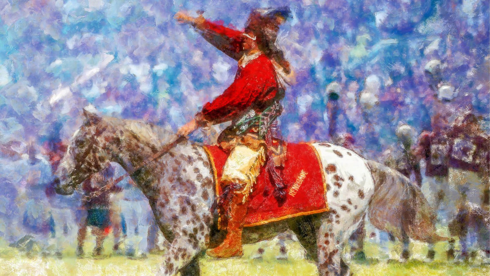 Chief Osceola painting print artwork wall art College Football Team Florida State Seminoles Renegade FSU Mascot canvas prints FSUchief2RiD 1