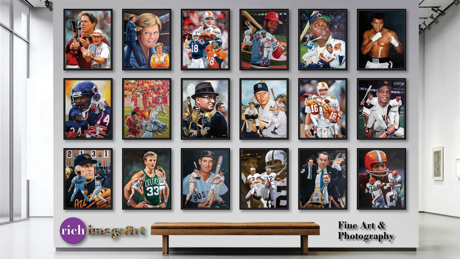 Chief Osceola painting print artwork wall art College Football Team Florida State Seminoles Renegade FSU Mascot canvas prints FSUchief2RiD 20