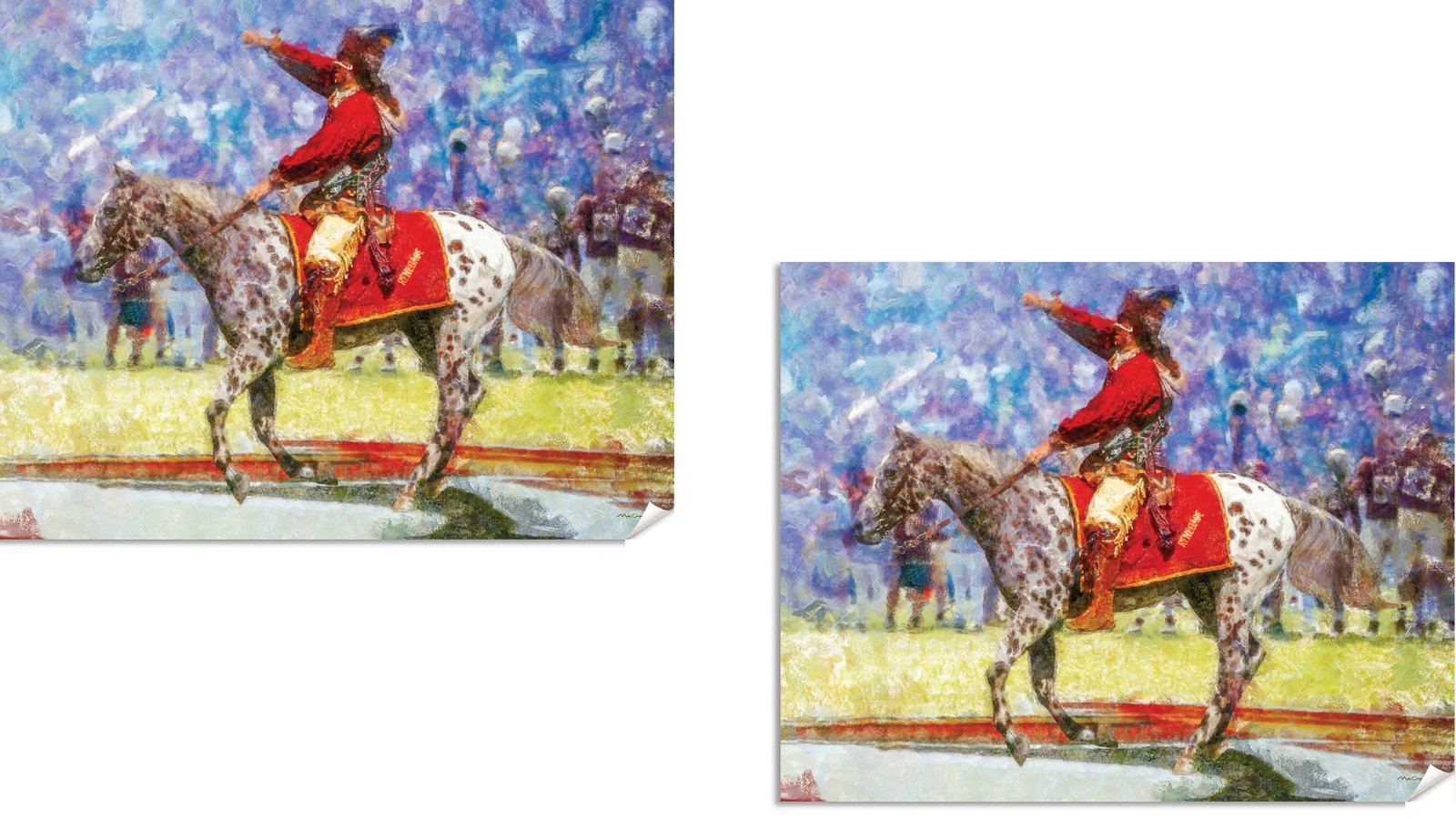 Chief Osceola painting print artwork wall art College Football Team Florida State Seminoles Renegade FSU Mascot canvas prints FSUchief2RiD 24