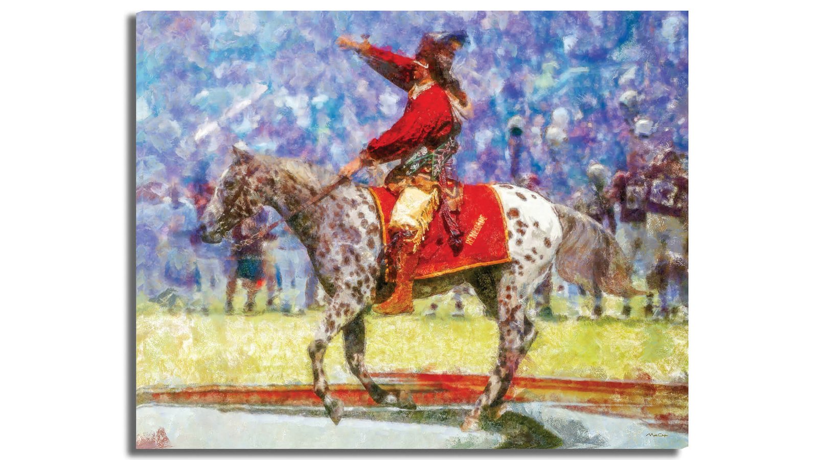 Chief Osceola painting print artwork wall art College Football Team Florida State Seminoles Renegade FSU Mascot canvas prints FSUchief2RiD 25