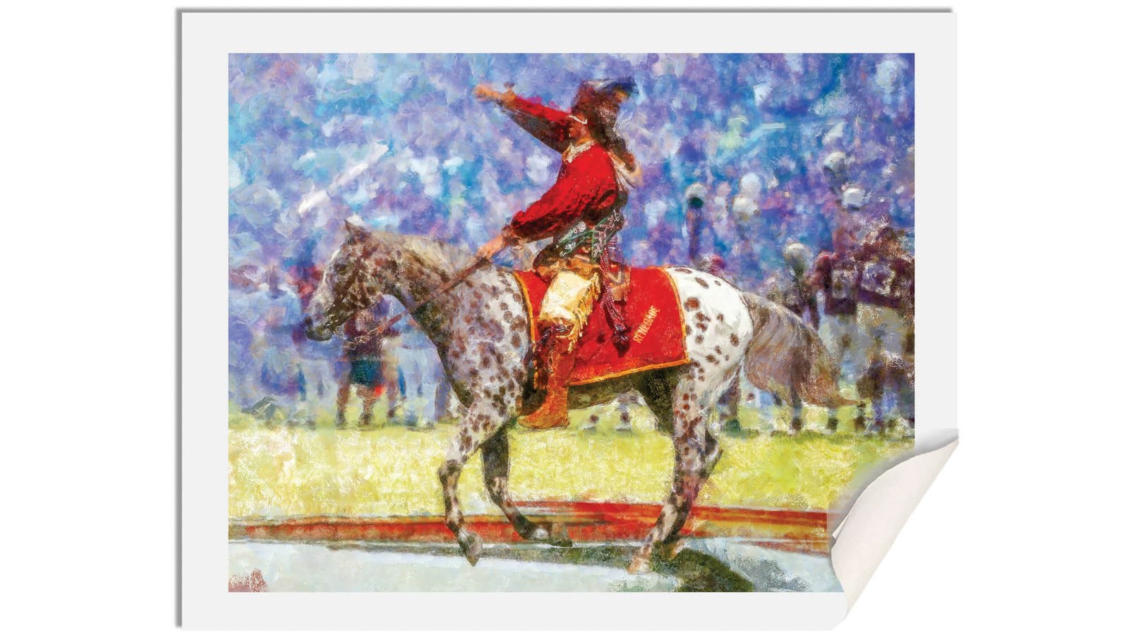 Chief Osceola painting print artwork wall art College Football Team Florida State Seminoles Renegade FSU Mascot canvas prints FSUchief2RiD 27