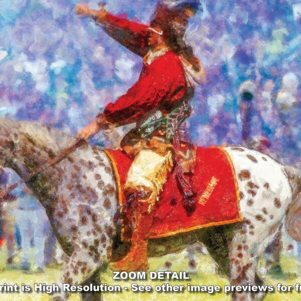 Chief Osceola painting print artwork wall art College Football Team Florida State Seminoles Renegade FSU Mascot canvas prints FSUchief2RiD 3