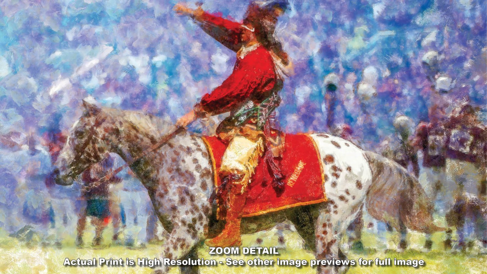 Chief Osceola painting print artwork wall art College Football Team Florida State Seminoles Renegade FSU Mascot canvas prints FSUchief2RiD 3