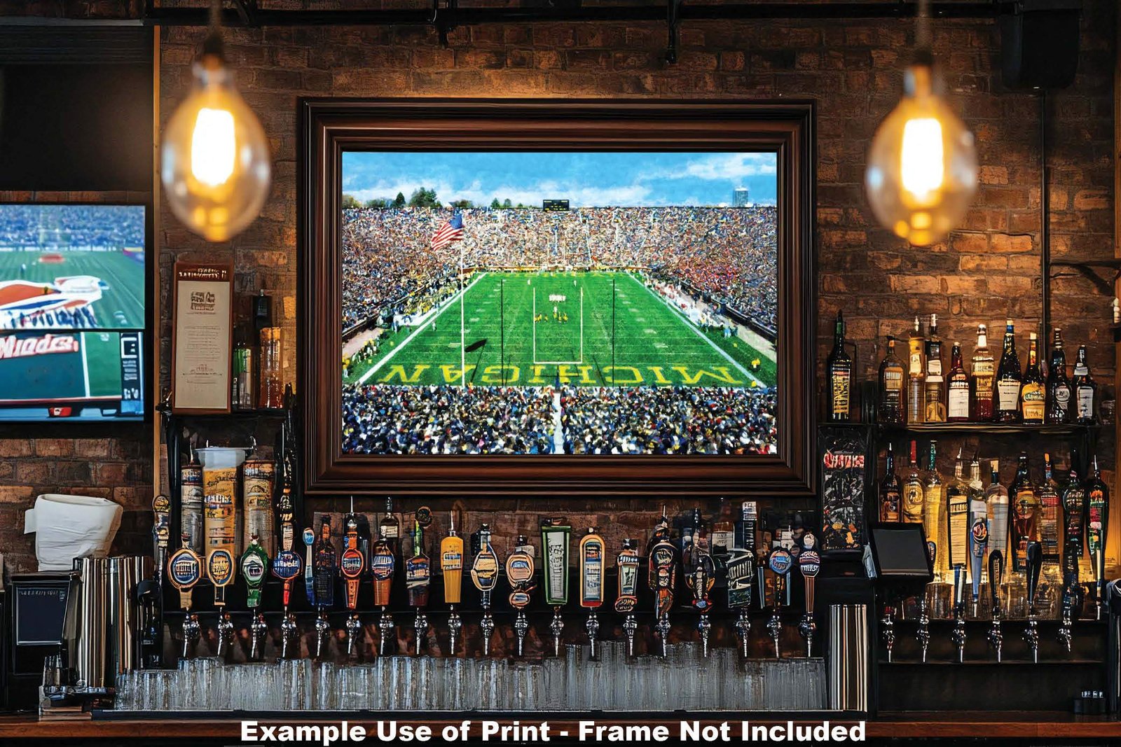 Michigan Stadium poster painting print Ann Arbor Wolverines Football Stadium College NCAA The Big House artwork MichWlv1MC1 15