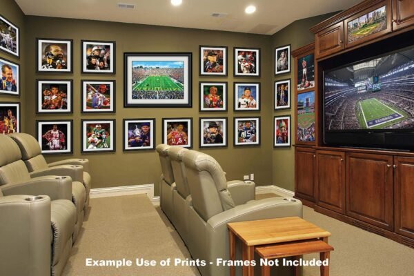 Michigan Stadium poster painting print Ann Arbor Wolverines Football Stadium College NCAA The Big House artwork MichWlv1MC1 22