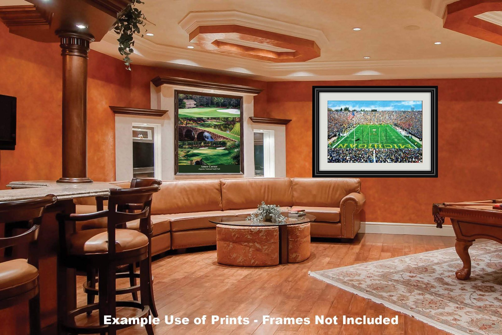 Michigan Stadium poster painting print Ann Arbor Wolverines Football Stadium College NCAA The Big House artwork MichWlv1MC1 23