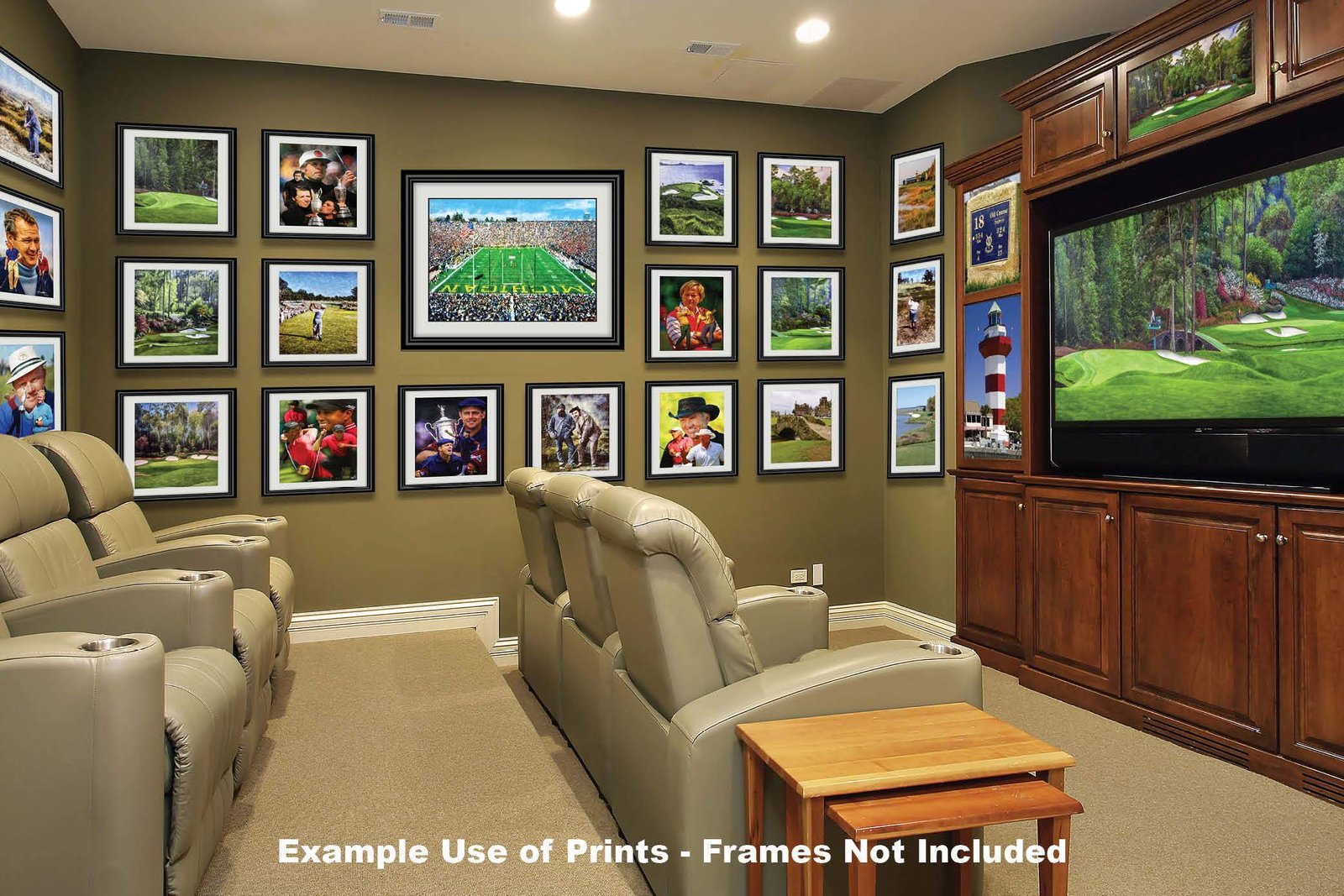 Michigan Stadium poster painting print Ann Arbor Wolverines Football Stadium College NCAA The Big House artwork MichWlv1MC1 35