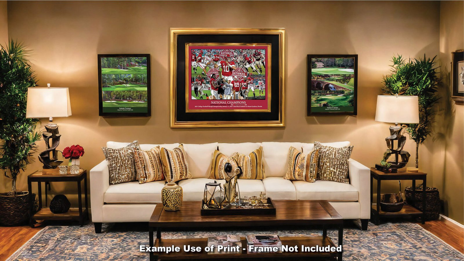 National Champions Alabama Crimson Tide Nick Saban wall art 2021 artwork NCAA College Football painting print canvas prints AlaTdeNC1wc5 12