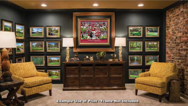 National Champions Alabama Crimson Tide Nick Saban wall art 2021 artwork NCAA College Football painting print canvas prints AlaTdeNC1wc5 13