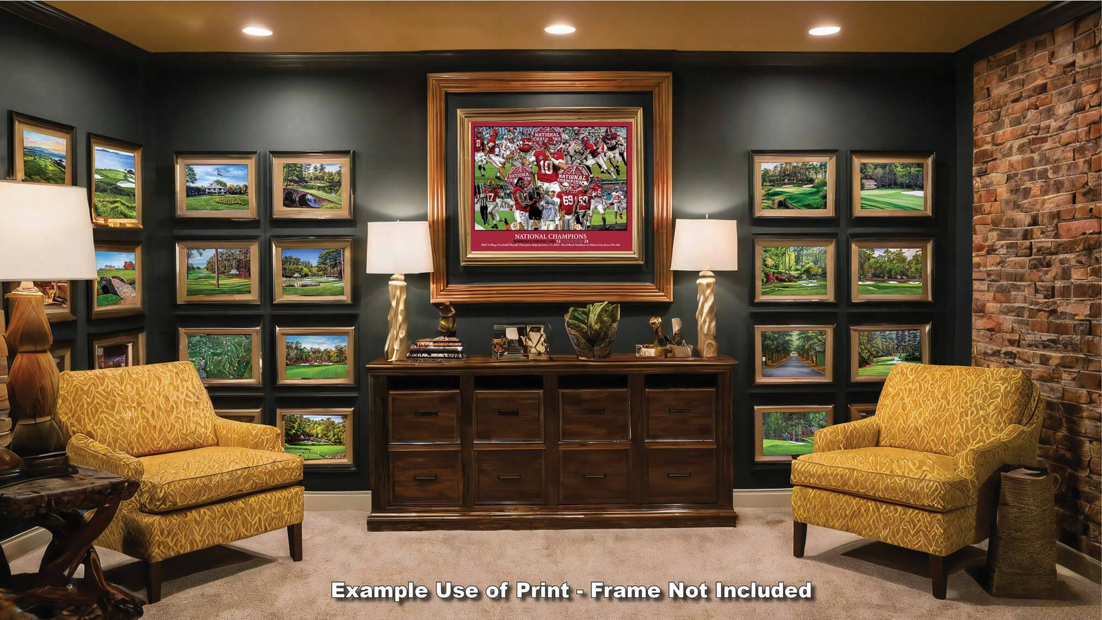 National Champions Alabama Crimson Tide Nick Saban wall art 2021 artwork NCAA College Football painting print canvas prints AlaTdeNC1wc5 13