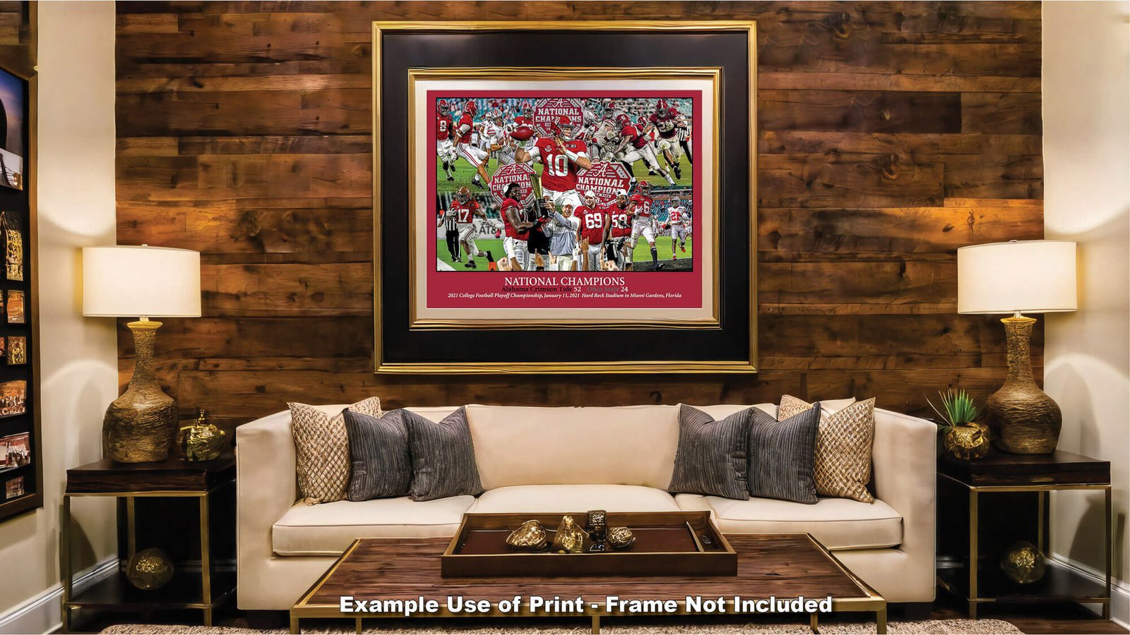 National Champions Alabama Crimson Tide Nick Saban wall art 2021 artwork NCAA College Football painting print canvas prints AlaTdeNC1wc5 14