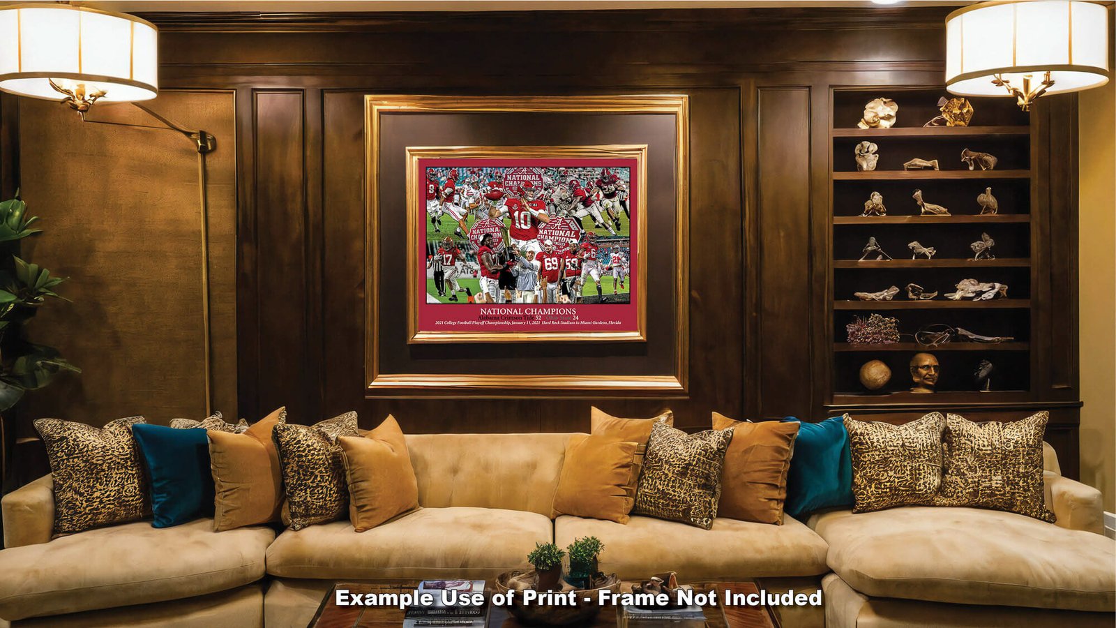 National Champions Alabama Crimson Tide Nick Saban wall art 2021 artwork NCAA College Football painting print canvas prints AlaTdeNC1wc5 15