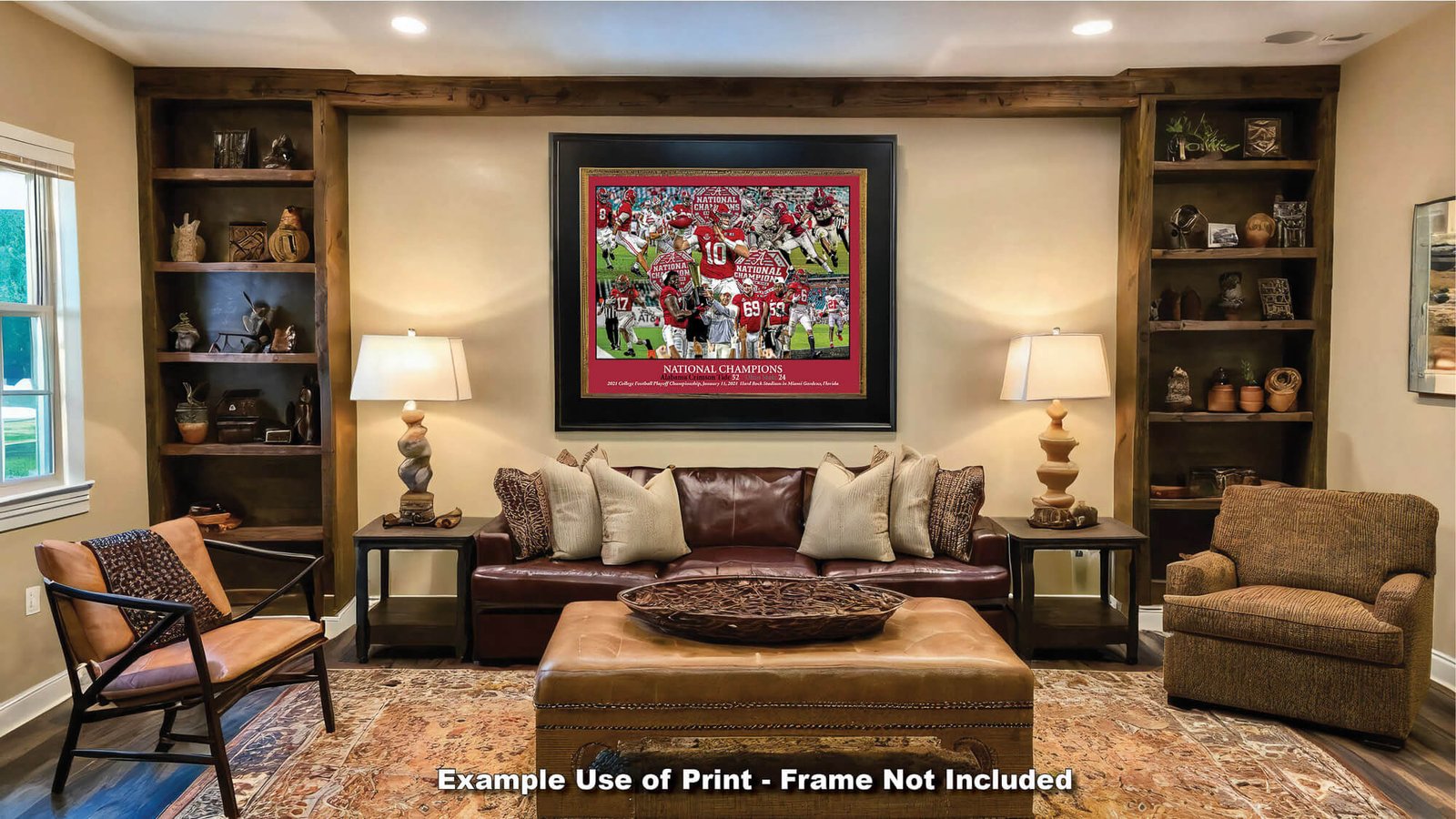 National Champions Alabama Crimson Tide Nick Saban wall art 2021 artwork NCAA College Football painting print canvas prints AlaTdeNC1wc5 17