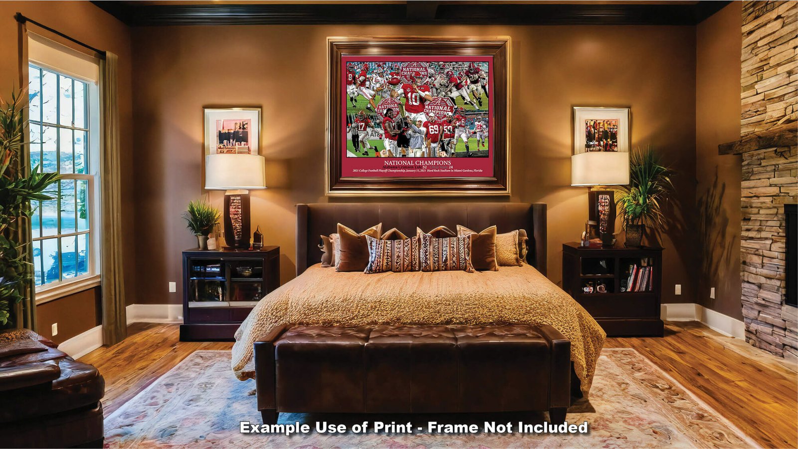 National Champions Alabama Crimson Tide Nick Saban wall art 2021 artwork NCAA College Football painting print canvas prints AlaTdeNC1wc5 7