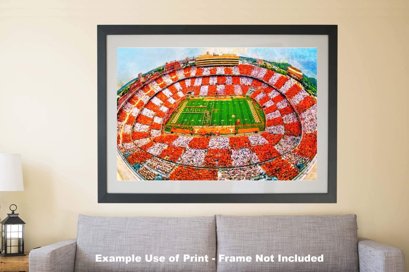 Neyland Stadium College NCAA painting print artwork pic tennessee vol tn volunteer football poster Checkerboard Stands TnNeyOW1MC1 10