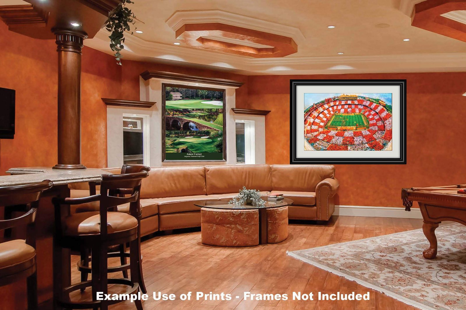 Neyland Stadium College NCAA painting print artwork pic tennessee vol tn volunteer football poster Checkerboard Stands TnNeyOW1MC1 23