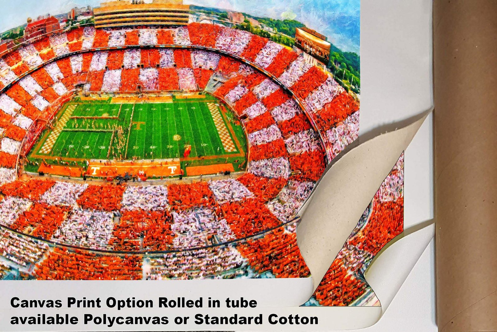 Neyland Stadium College NCAA painting print artwork pic tennessee vol tn volunteer football poster Checkerboard Stands TnNeyOW1MC1 4