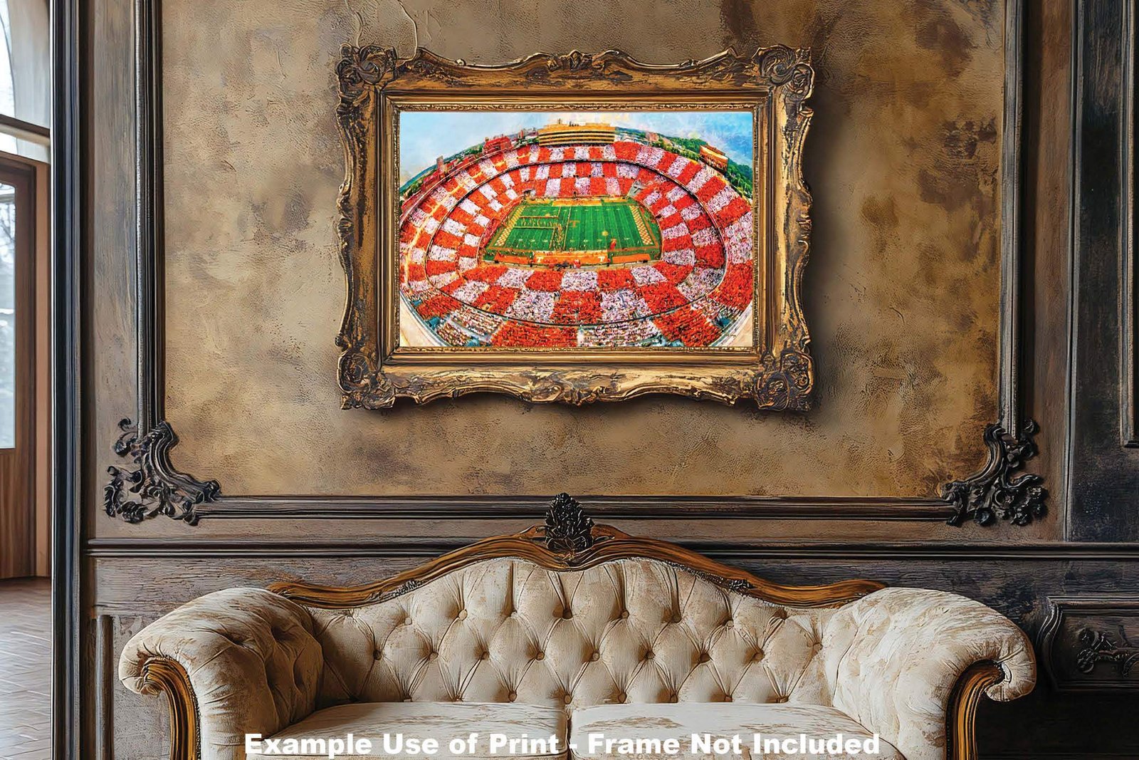 Neyland Stadium College NCAA painting print artwork pic tennessee vol tn volunteer football poster Checkerboard Stands TnNeyOW1MC1 7