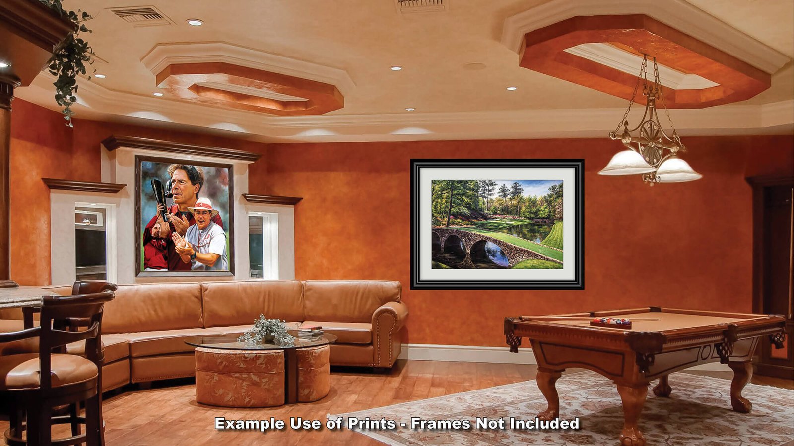 Nick Saban artwork painting print wall art Head Coach National Champions NCAA College Football Alabama Crimson Tide canvas prints AlaTdeSabn1AM3 26