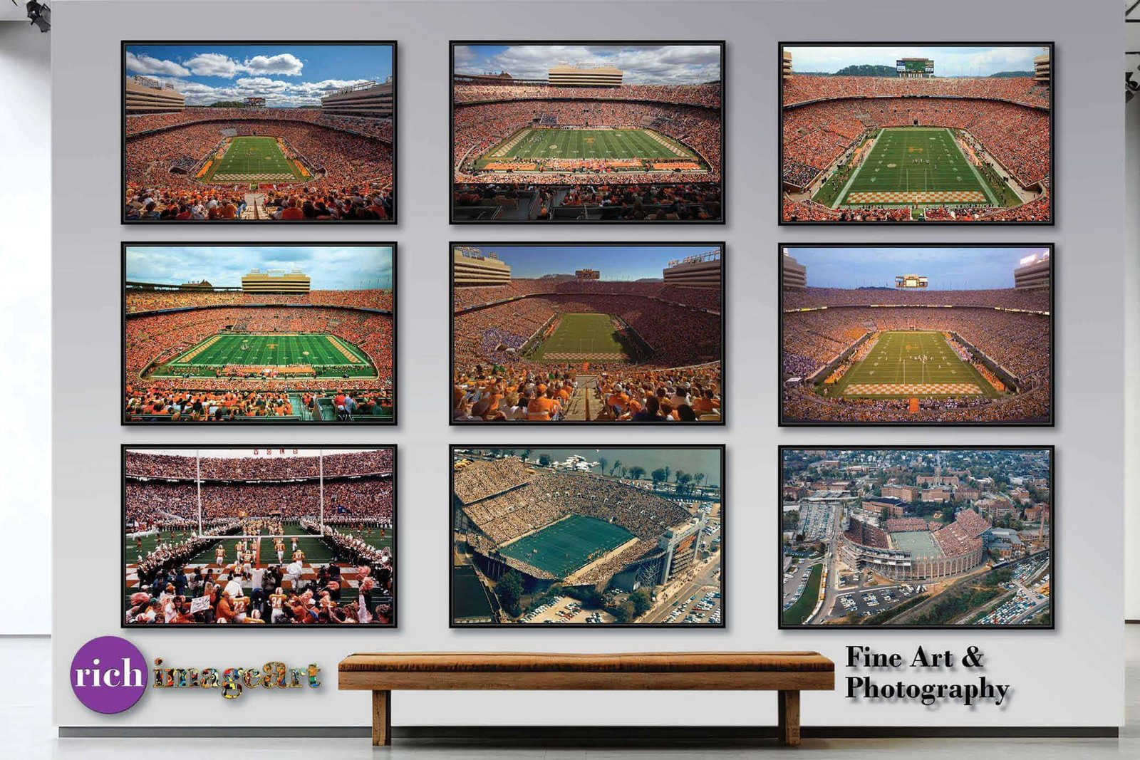 Notre Dame nd stadium painting print Touchdown Jesus football team Fighting Irish College NCAA Stadium artwork NtrDm1MC1 9